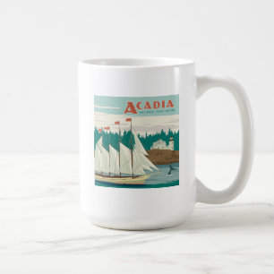Acadia National Park, Maine   Sailboat & Whale Kaffeetasse