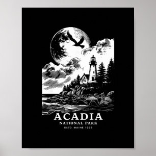Acadia National Park Maine Urlaub Souvenir Outdoor Poster