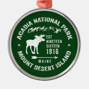 ACADIA NATIONAL PARK MOOSE COLLECTOR URLAUB ORNAMENT AUS METALL