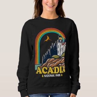 Acadia National Park Mountain Trails Nature Campin Sweatshirt