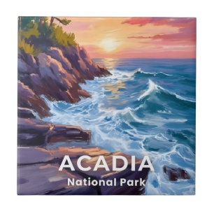 Acadia National Park Otter Cliffs Maine Reise Fliese