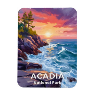 Acadia National Park Otter Cliffs Maine Reise Magnet