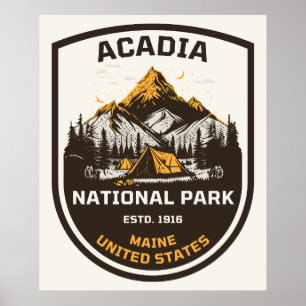 Acadia National Park Outdoor und Natur Poster