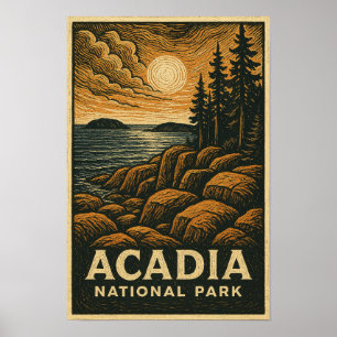 Acadia National Park Poster