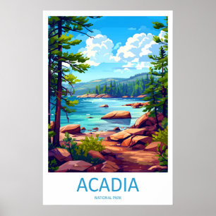 Acadia National Park Reise Druck Wand Kunst Acadia