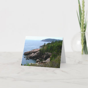 Acadia National Park Shoreline, Maine Card Karte