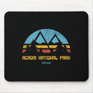 Acadia National Park T-Shirt Maine Retro Vintage W Mousepad