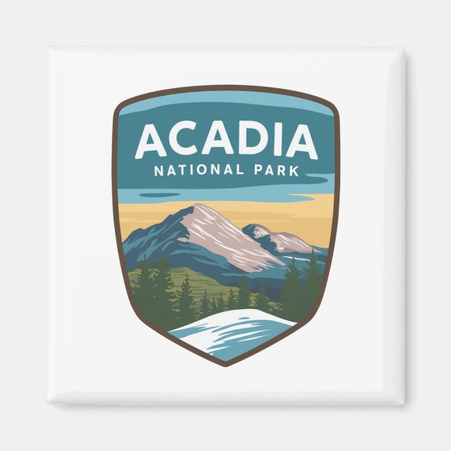 Acadia National Park Travel Abzeichen Magnet (Vorne)