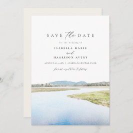 ACADIA NATIONAL PARK Wasserfarbe Save the Date Einladung