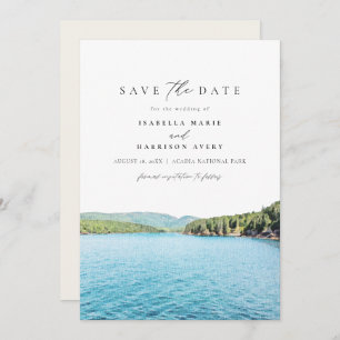 ACADIA NATIONAL PARK Wasserfarbe Save the Date Inv Einladung