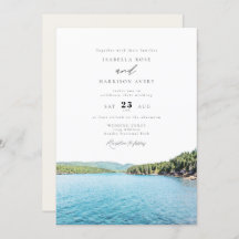 ACADIA NATIONAL PARK Watercolor Skyline Wedding