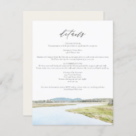 ACADIA NATIONAL PARK Wedding Details Card Einladung