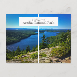 Acadia Nationalpark Bar Hafen Maine Postcard Postkarte