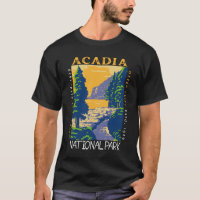 Acadia Nationalpark Bar Hafen Otter Cliff Retro