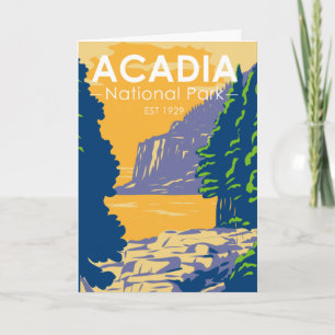 Acadia Nationalpark Bar Harbour Karte