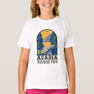 Acadia Nationalpark Bar Harbour Ocean Path T-Shirt
