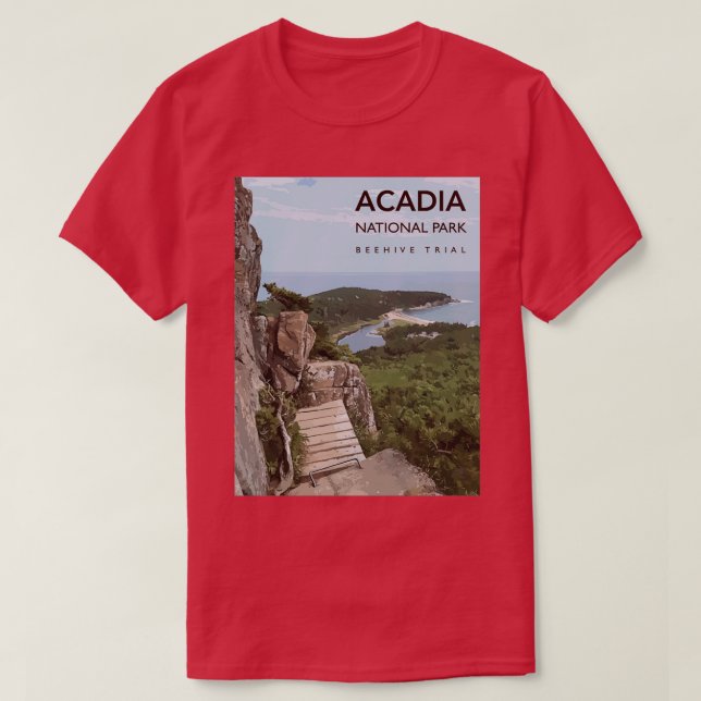 Acadia Nationalpark Beehive T-Shirt (Design vorne)