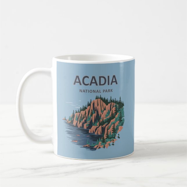 Acadia Nationalpark Cadillac Kaffeetasse (Links)
