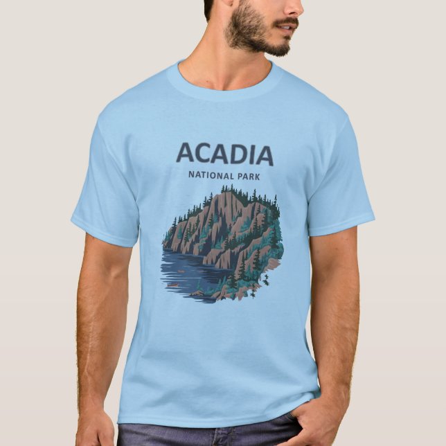 Acadia Nationalpark Cadillac T-Shirt (Vorderseite)