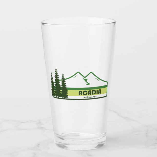 Acadia Nationalpark Grüne Streifen Glas (Vorderseite)