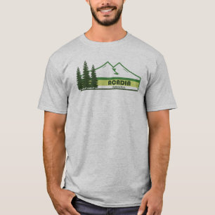 Acadia Nationalpark Grüne Streifen T-Shirt