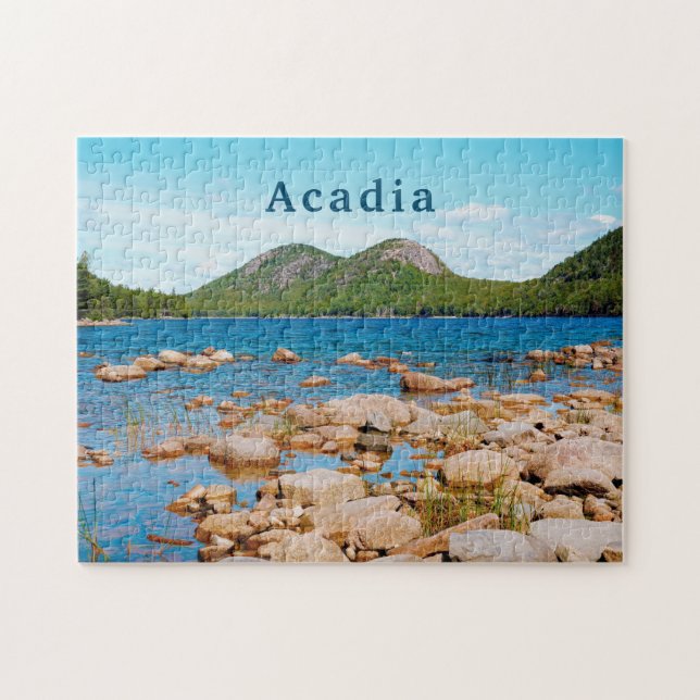 Acadia Nationalpark Jordan Pond Nest Maine Puzzle (Horizontal)
