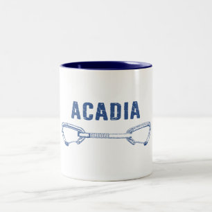 Acadia Nationalpark Klettersteig Schnellzug Zweifarbige Tasse