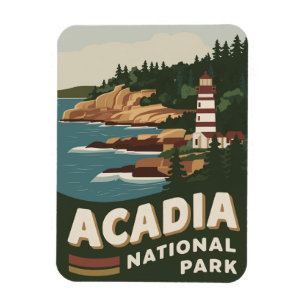 Acadia Nationalpark Lighthouse Wandern neben dem W Magnet