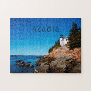 Acadia Nationalpark Maine Bass Hafen Leuchtturm Puzzle