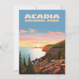 Acadia Nationalpark Maine Coast Retro
