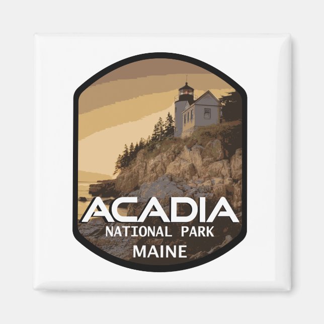 Acadia Nationalpark maine Magnet (Vorne)
