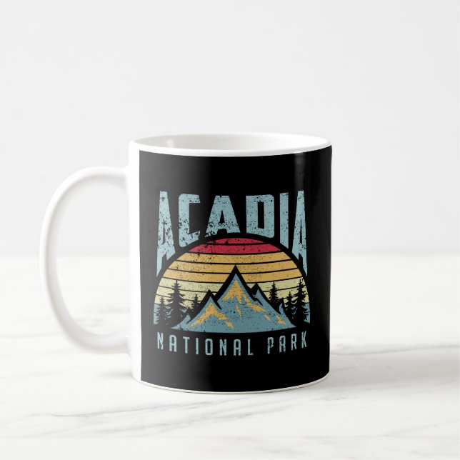Acadia Nationalpark Maine Mountains Kaffeetasse (Links)