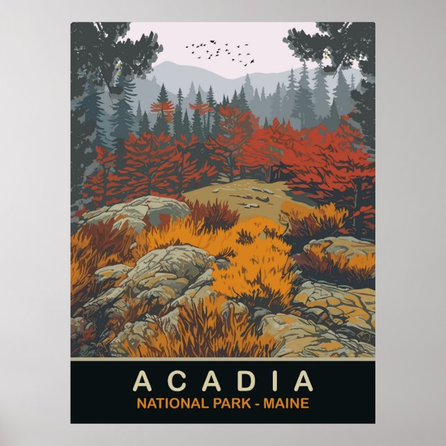 Acadia Nationalpark, Maine, Reisen Poster (Vorne)