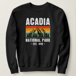 Acadia Nationalpark, Maine Retro Vintag Sweatshirt