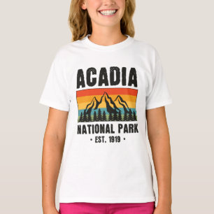 Acadia Nationalpark, Maine Retro Vintag T-Shirt