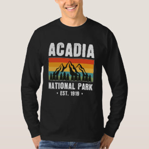 Acadia Nationalpark, Maine Retro Vintag T-Shirt