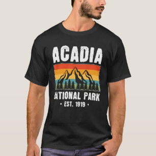 Acadia Nationalpark, Maine Retro Vintag T-Shirt