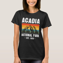 Acadia Nationalpark, Maine Retro Vintag T-Shirt