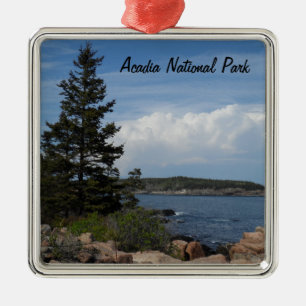 Acadia-Nationalpark, Maine Silbernes Ornament