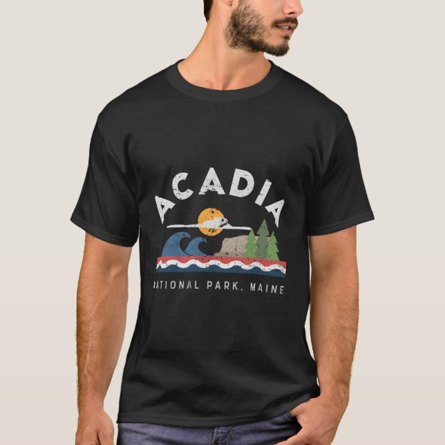 Acadia Nationalpark Maine T-Shirt (Vorderseite)