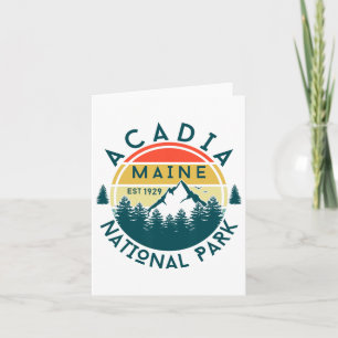 Acadia Nationalpark Maine Wandern im Freien Karte