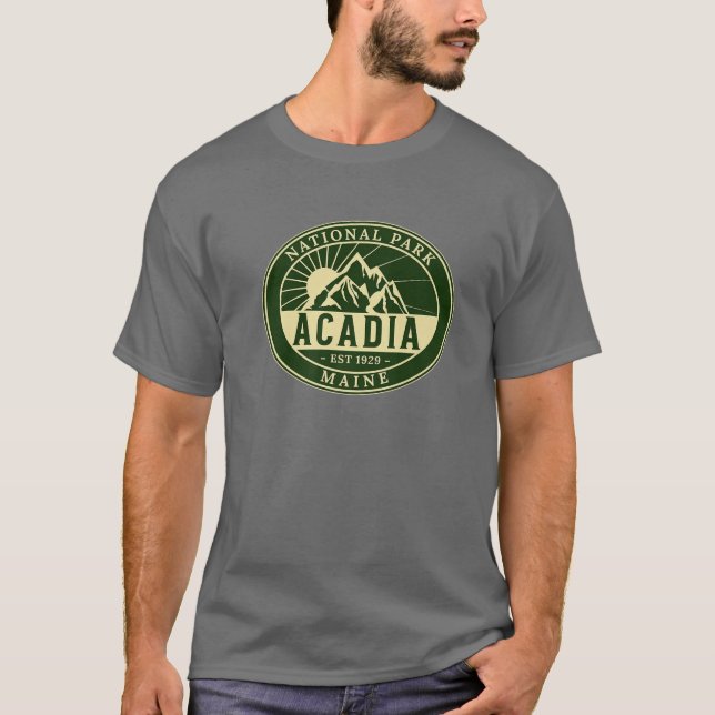Acadia Nationalpark Maine Wandern im Freien T-Shirt (Vorderseite)