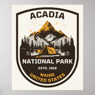 Acadia Nationalpark Natur und Natur Poster
