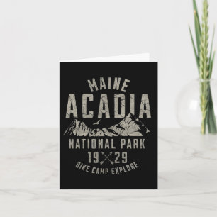 Acadia Nationalpark Naturschutz Wandern im Freien Karte