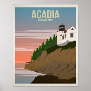 Acadia-Nationalpark Poster