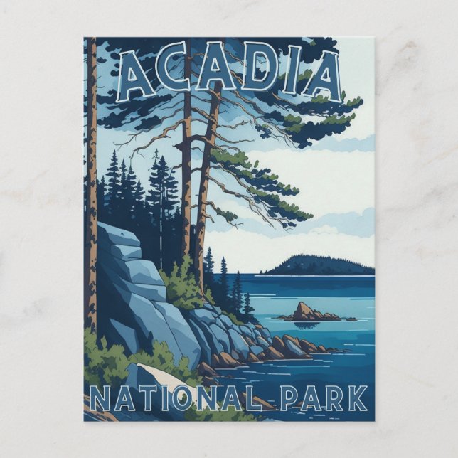 Acadia Nationalpark Postkarte (Vorderseite)