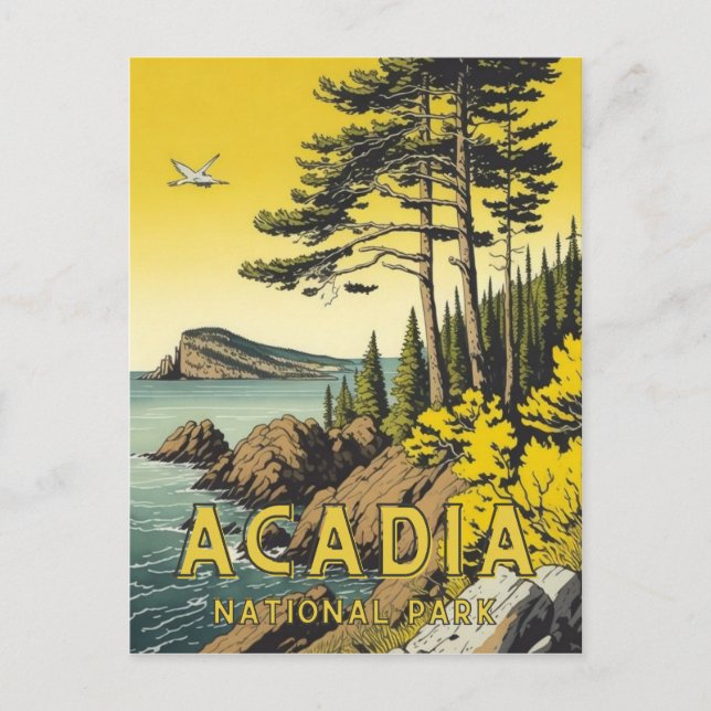 Acadia Nationalpark Postkarte (Vorderseite)