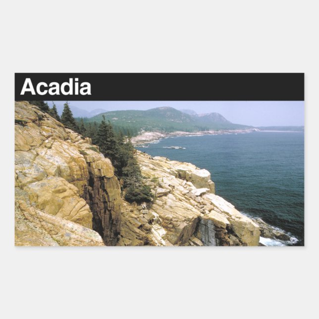 Acadia Nationalpark Rechteckiger Aufkleber (Vorderseite)