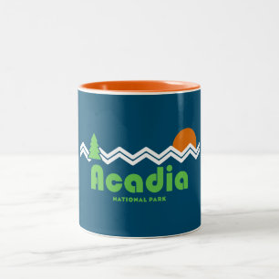 Acadia Nationalpark Retro Zweifarbige Tasse