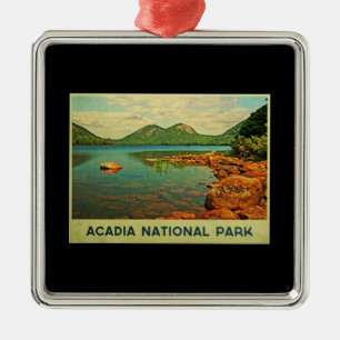 Acadia Nationalpark Silbernes Ornament